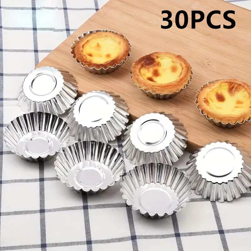 Kitchen Gadgets Oxo - Reusable Aluminum Egg Tart Molds Cookie