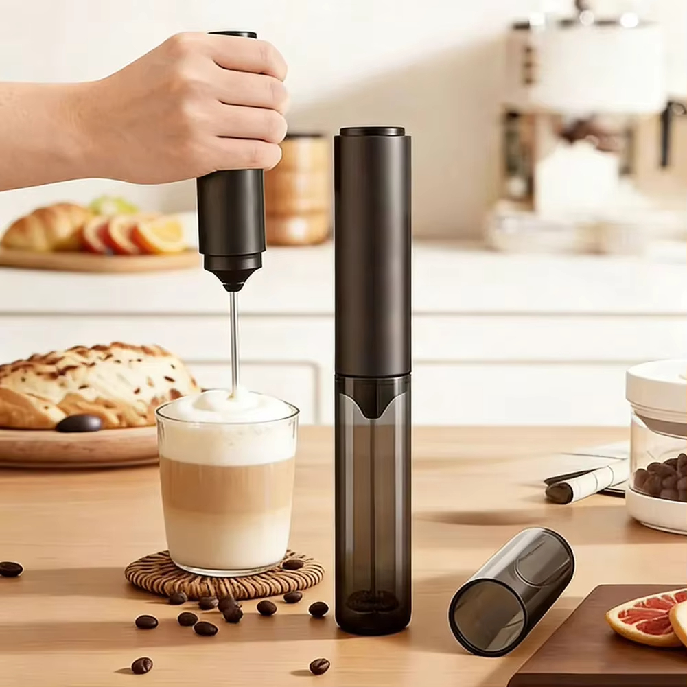 Kitchen Gadgets Blender - AA battery powered electric milk frother,