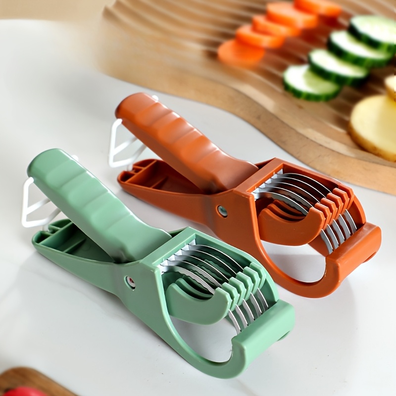 Kitchen Gadgets Useful - Portable Multi-blade Fruit Slicer, Efficient Cutting