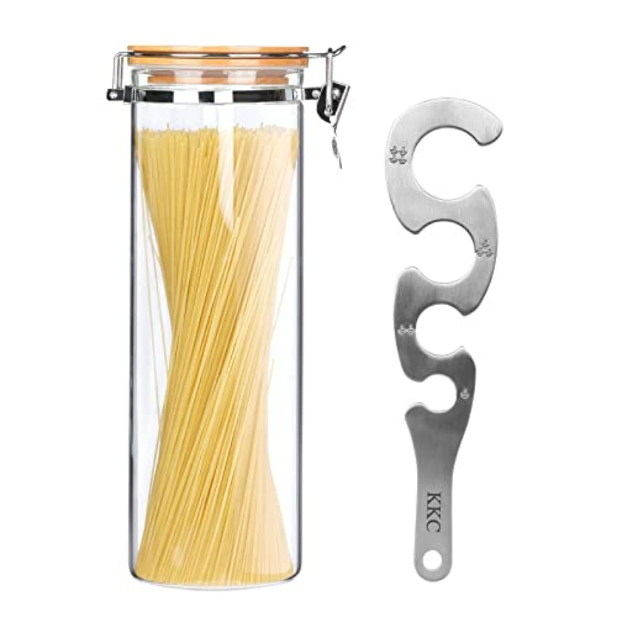 Pasta Measuring Tool - Glass Pasta Storage Container With Measuring