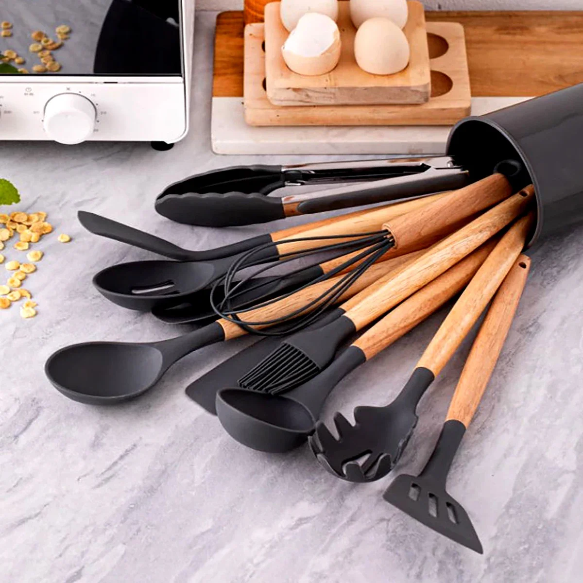 12Pcs Silicone Utensils Set No - Kitchen Gadgets Under 100 recension och pris