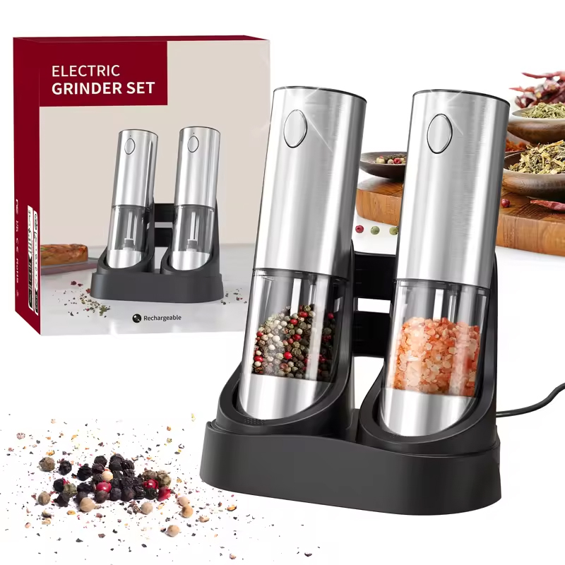 1/2PCS Electric Salt And Peppe - Kitchen Gadgets Useful recension och pris