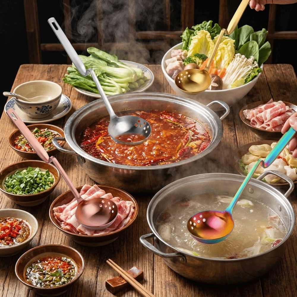 Z-shaped Hot Pot Spoon Long Ha - Kitchen Gadgets With Z recension och pris
