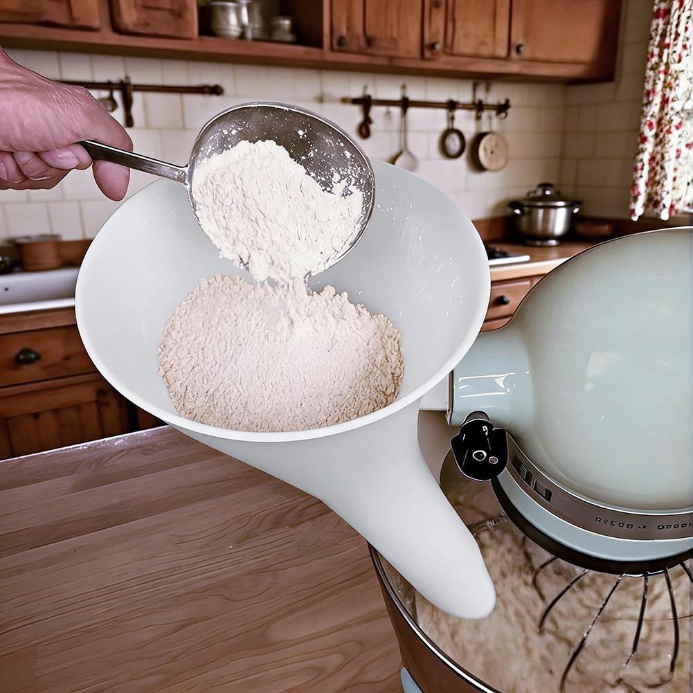 Spill Proof Flour Funnel for 5 - Kitchen Gadgets Blender recension och pris