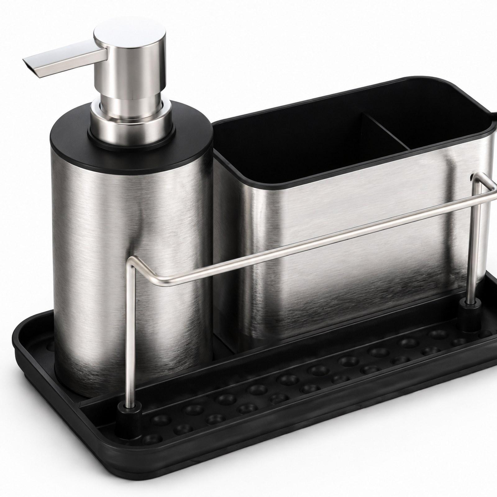 Kitchen Soap Dispenser with Sp - Kitchen Gadgets Dispenser Brush Holder recension och pris