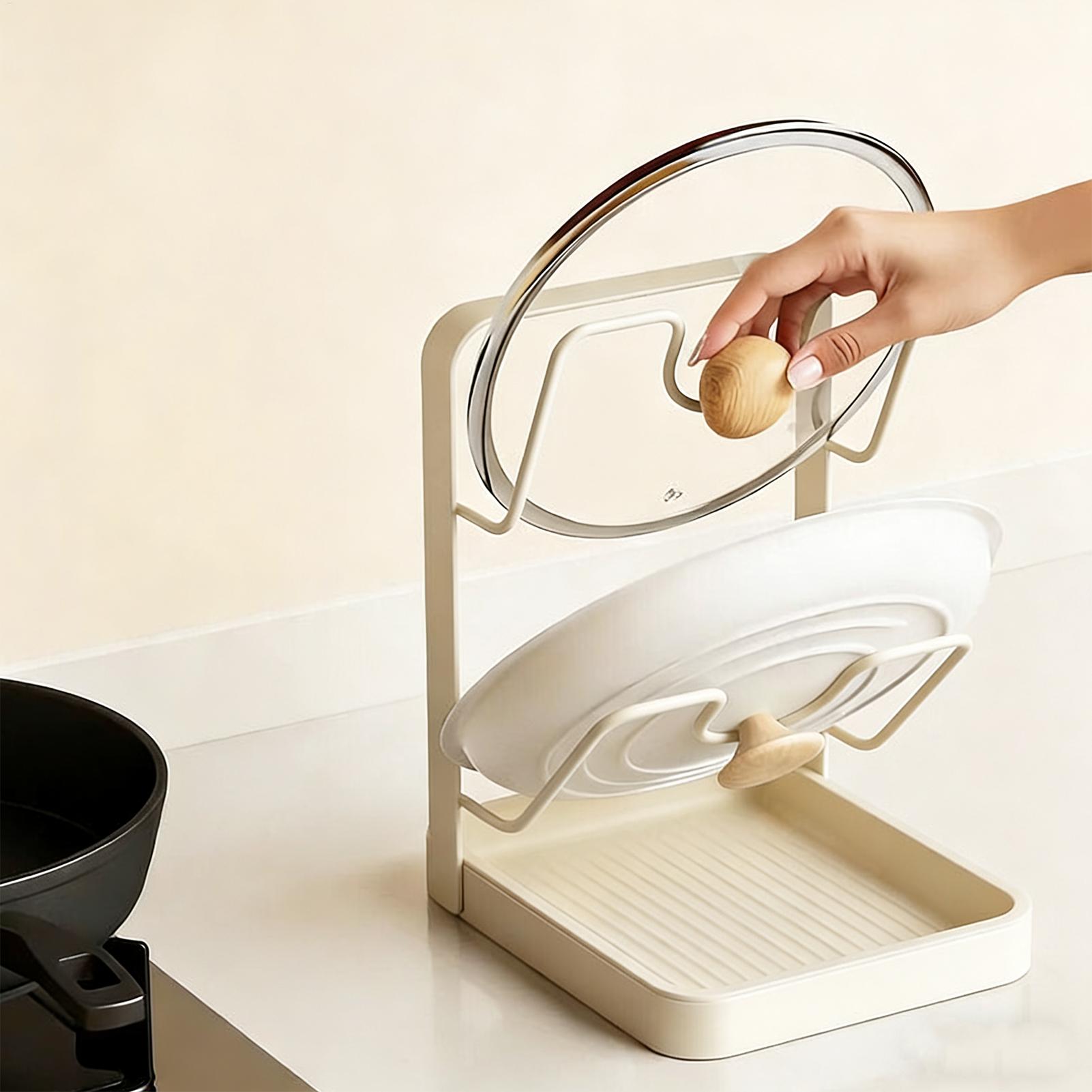 Pot Lid Organizer Anti-Slip Ki - Kitchen Gadgets Under 100 recension och pris