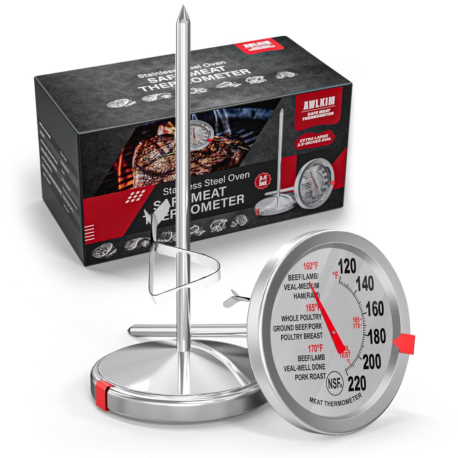2 Pack Stainless Steel Meat Th - Kitchen Gadgets Useful recension och pris