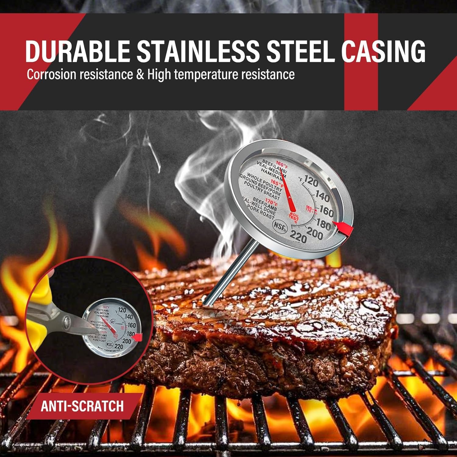 2 Pack Stainless Steel Meat Th - Kitchen Gadgets Useful recension och pris