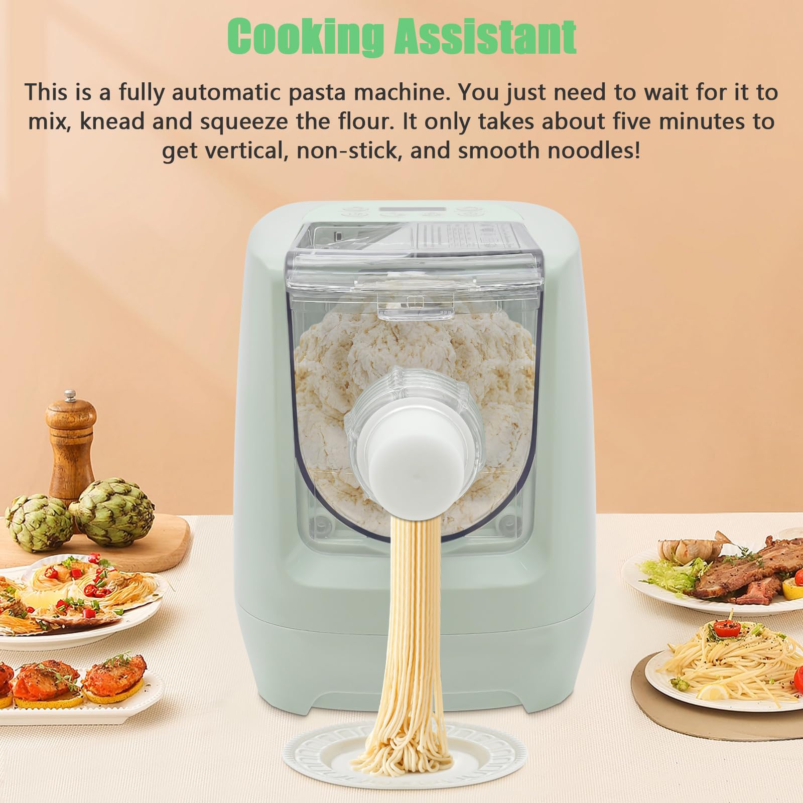 Electric Pasta Noodle Machine, - Pasta Measuring Tool recension och pris