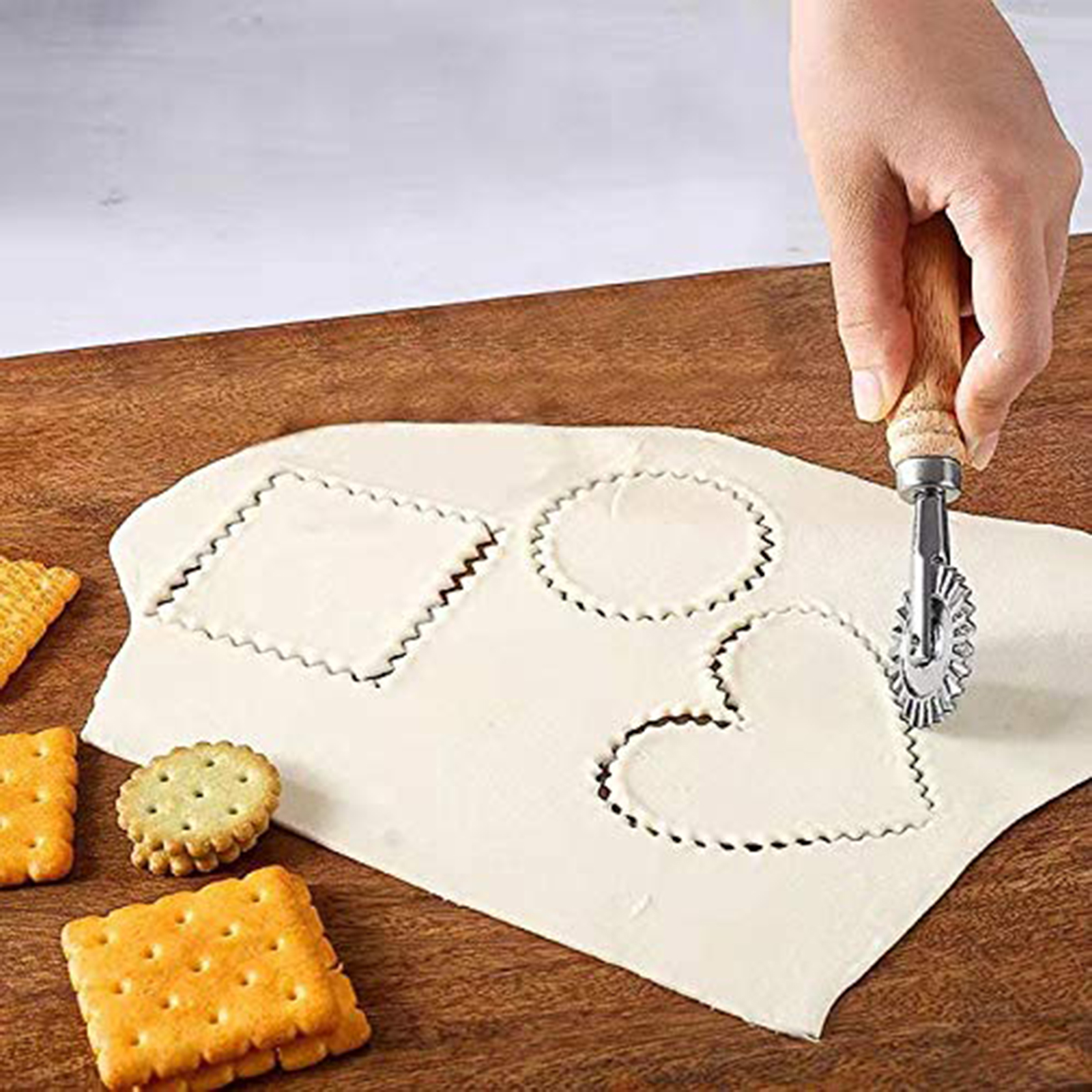 Fusiontec Pastry Wheel Cutter  - Pasta Measuring Tool recension och pris