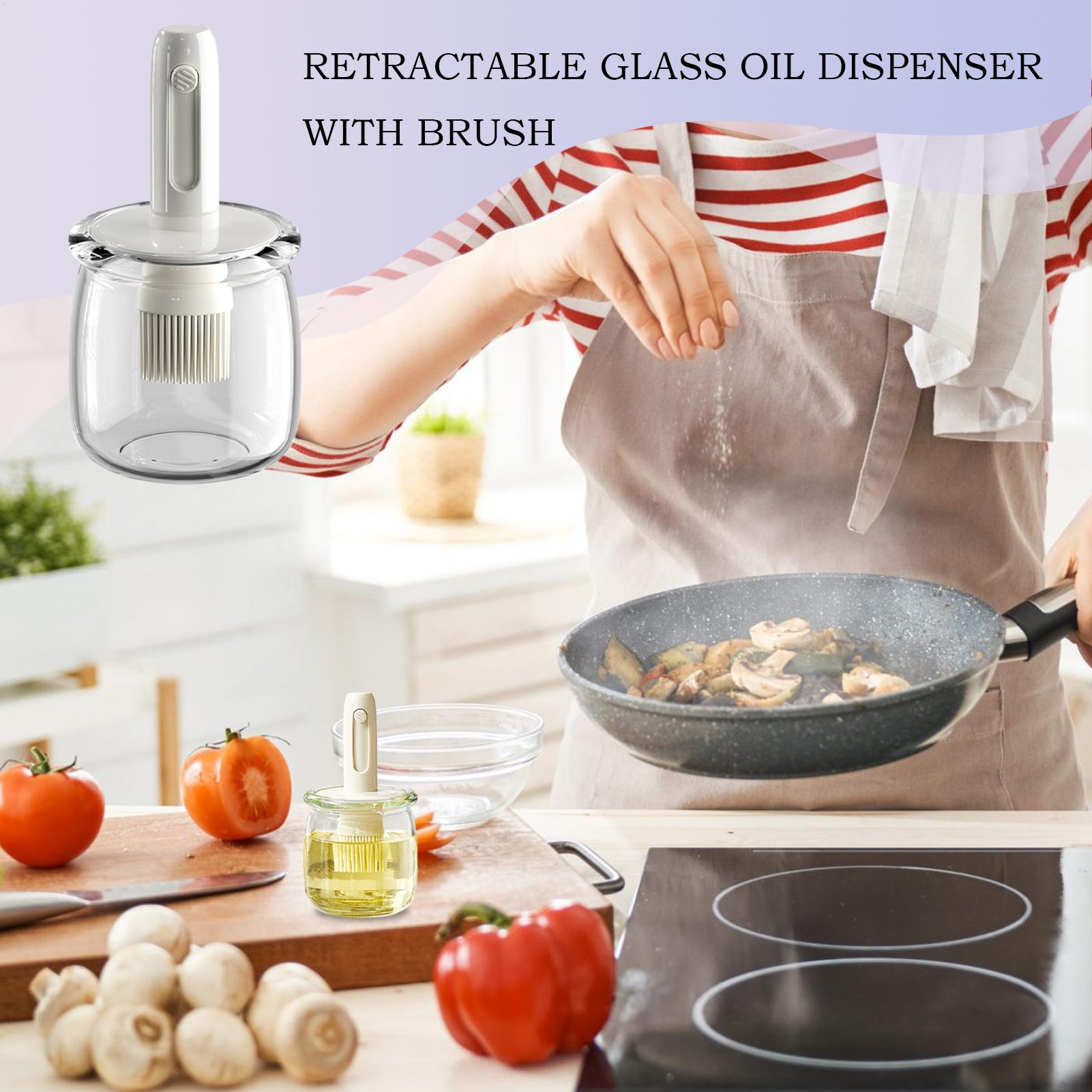 Oil Dispenser Silicone Sauce B - Kitchen Gadgets Dispenser Brush Holder recension och pris