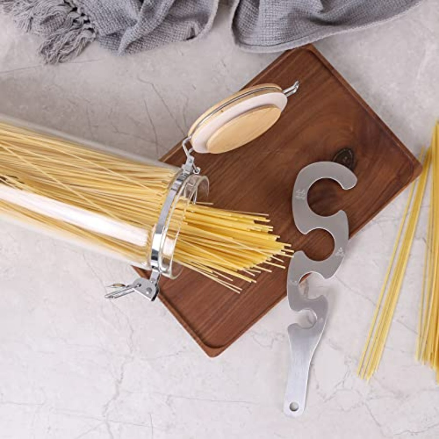 Glass Pasta Storage Container  - Pasta Measuring Tool recension och pris