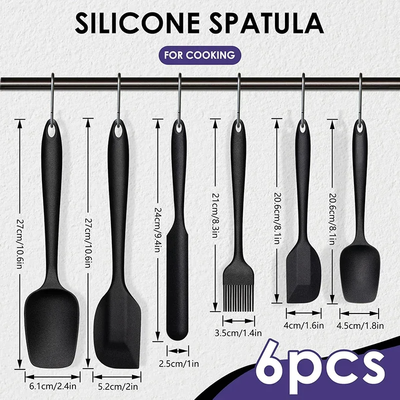 6pc Silicone Spatula set for b - Kitchen Gadgets Under 100 recension och pris