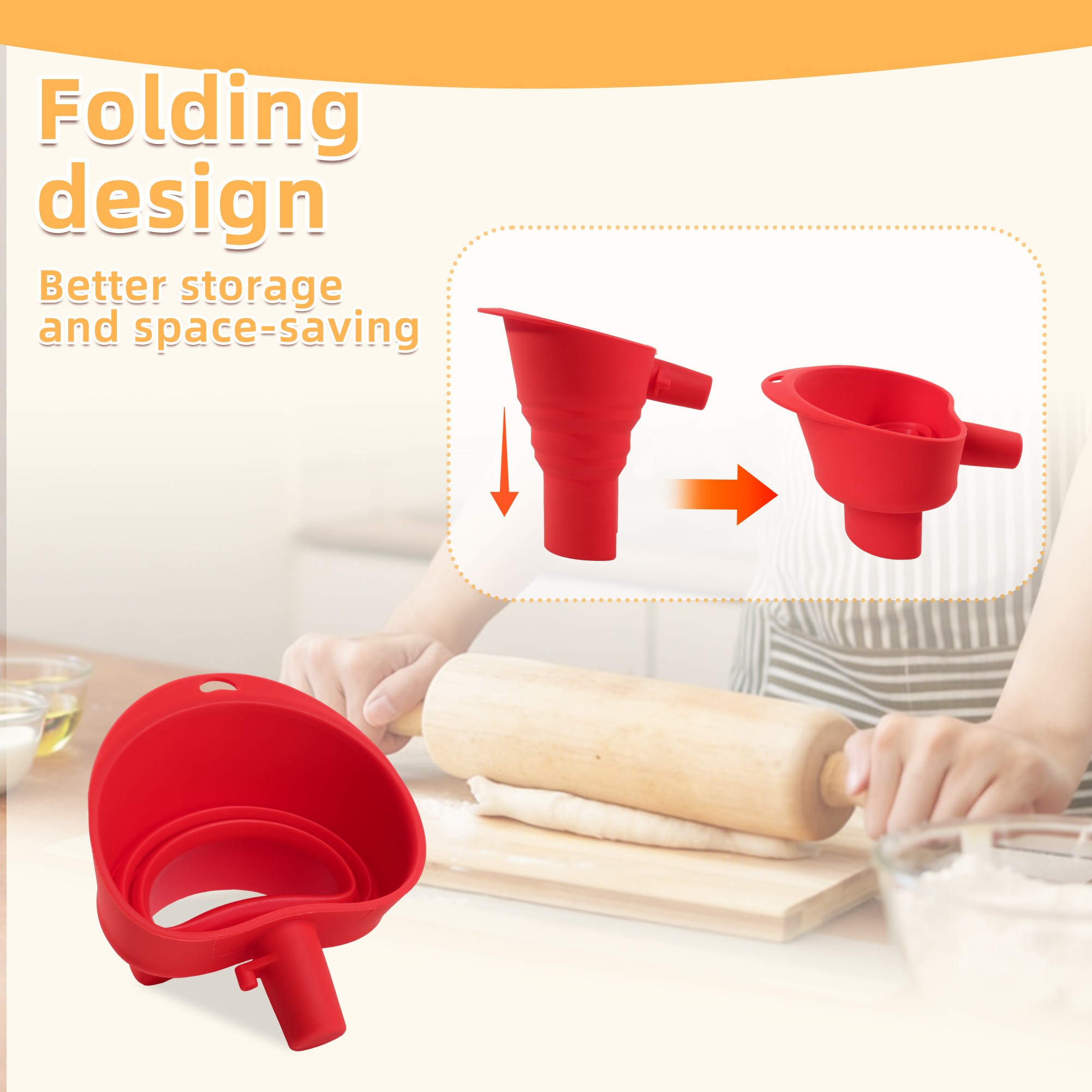 1/3pcs mix Silicone Flour Funn - Kitchen Gadgets Blender recension och pris